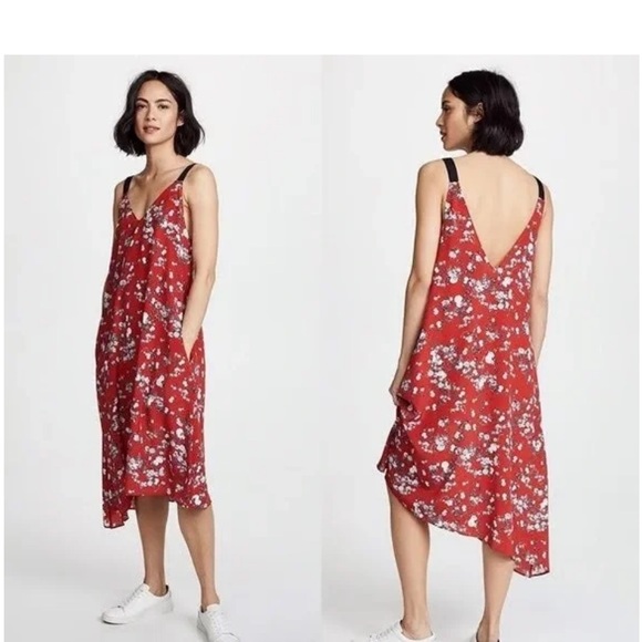 rag & bone Dresses & Skirts - rag & bone Red Asymmetrical Dress